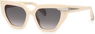 Roberto Cavalli SRC001S 09X7 Mens Sunglasses White Size 54