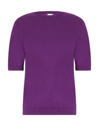 8 by YOOX ORGANIC COTTON-SILK BLEND KNIT S/SLEEVE CREWNECK TOP