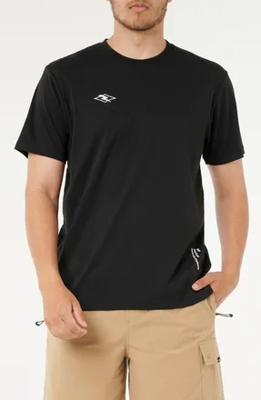 Rip Curl x Mick Fanning Vaporcool Diamond T-Shirt in Black at Nordstrom, Size Xx-Large