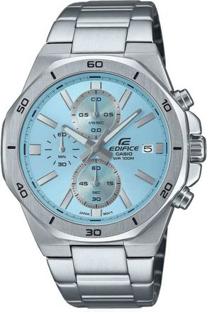 Casio Edifice Mens Silver Watch EFV-640D-2BVUEF Stainless Steel - One Size
