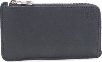 Loewe Gray Coin Purse/Coin Case (Pre-Owned)