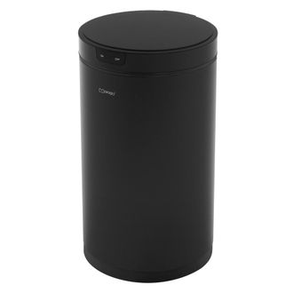 ML Design Cubo de basura con sensor de movimiento 30L de acero negro