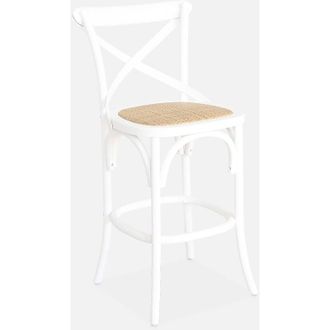 Sweeek Sgabello da bar bistrot in legno vintage