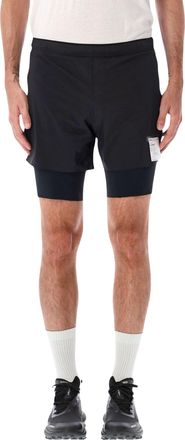 SATISFY Tech Silk 8 Coldblack Fabric Running Shorts