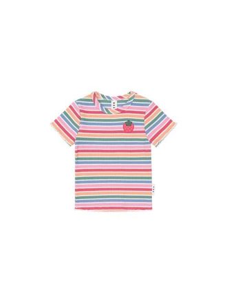 Huxbaby Tutti Frutti Stripe Rib Tee in Multi at Nordstrom, Size 6-12M Au