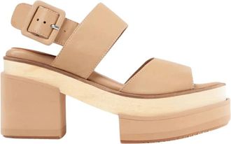Paloma Barcel&oacute; Stijlvolle Zomer Sandalen voor Vrouwen - Dames - Sandalen met hakken - Beige - 39 EU - Schoenen