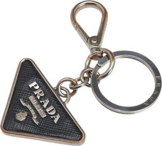 Prada Pre-owned Accessories, male, Black, Size: ONE SIZE Pre-owned Keyring
