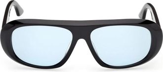 GCDS Giuliano Zonnebrillen - unisex - Zonnebrillen - Zwart - 56 MM - Accessoires