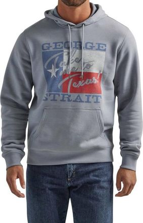 Wrangler George Strait Logo Unisex Hoodie In Heather Grey