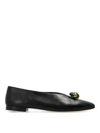 Jimmy Choo London Margot Leather Ballets