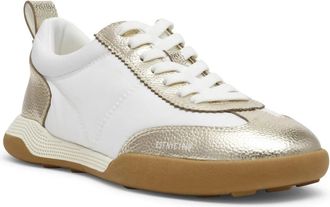 Anne Klein Westside Sneakers Womens White Gold Lace Up Casual Shoes HTAT901