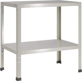 vidaXL Mesa De Trasplante 100 X 50 X 80 Cm Acero Inoxidable Plateado Vidaxl