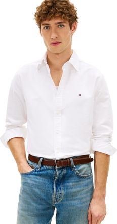 Tommy Hilfiger Mens Solid Heritage Oxford Rf Shirt Casual Shirts, WHITE, XXL