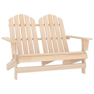vidaXL Silla Adirondack De Jard&iacute;n 2 Plazas Madera Maciza De Abeto Vidaxl