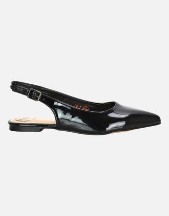 XY London Womens XY London Womens/Ladies Mindy Sling Back Ballerina Flats - Black - Size: 5
