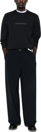 Emporio Armani Black Crew Neck Sweatshirt