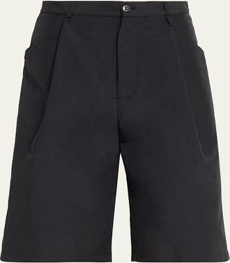 Willy Chavarria Mens Pleated Wide-Leg Shorts