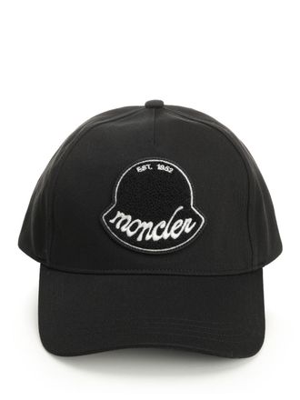 Moncler Baseball Cap Cappelli Nero-Uomo