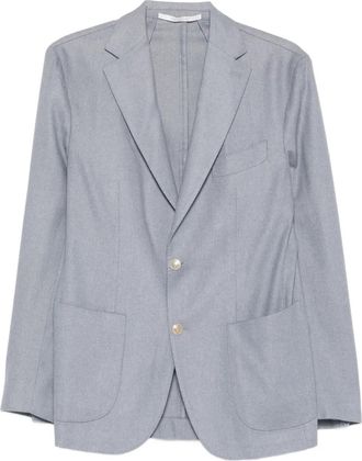 Eleventy Blazer met enkele rij knopen - Blauw