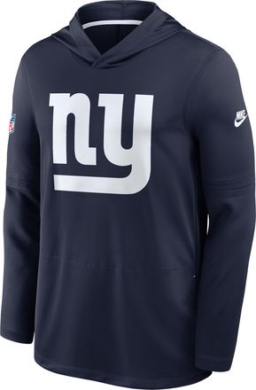 Nike New York Giants Alt Nike Mens Dri-FIT NFL Long-Sleeve Hooded Top in Blue | 03B9044PQ8I-HHY