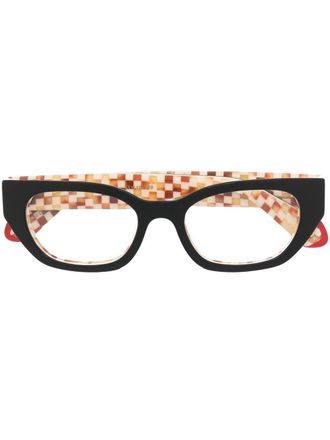 Etnia Barcelona Brutal 6 butterfly-frame glasses - women - Acetate - 51 - Black