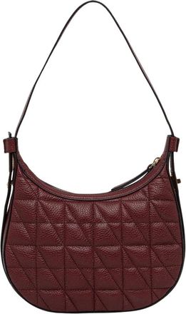 Geox Maryemy Quilted Zip Shoulder Bag - Dames - Schoudertassen - Rood - ONE Size - Leer - Tassen