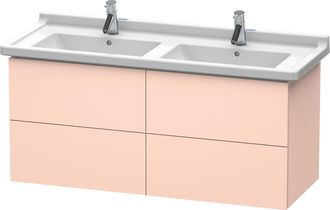 Duravit Duravit L-cube Mueble De Pared, 4 Cajones, 1220mm, Para Starck 3, Color: Albaricoque Perla Seda Laca Mate - Lc626902020