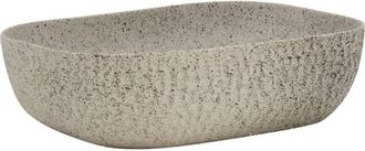 vidaXL Vidaxl - Lavabo Sobre Encimera Rectangular Cer&aacute;mica Gris 48x37,5x13,5 Cm