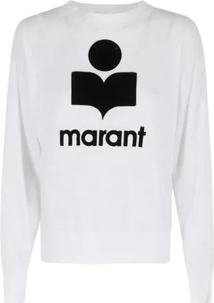 Isabel Marant Long Sleeve Tops, female, White, Size: XS Klowia GZ T-shirt