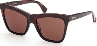 Max Mara MM0008 56E Womens Sunglasses Tortoiseshell Size 55
