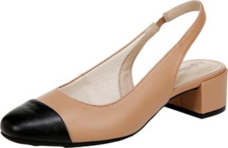 Life Stride Womens Lifestride Becoming Slingback Pumps Sienna / Black J0891S1200