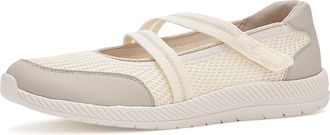 Easy Spirit Gwynn Womens Dress Flat Shoes Ivory/Soft Grey : 7.5 WW (EE), Synthetic