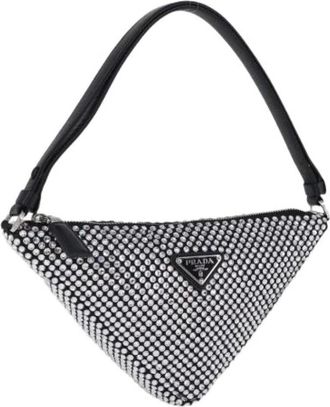 Prada Pre-owned Vintage Canvas Shoulder Bag - Dames - Vintage Schoudertas - Wit - ONE Size - Vintage