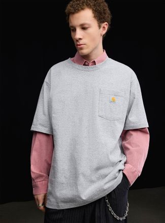 Carhartt Work in Progress Mens Logo pocket T-shirt