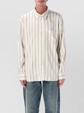 Sunflower striped shirt long sleeves chest pocket