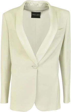 Giorgio Armani Jassen, Dames, Beige, M, Blazers