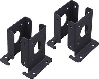 OEM Anclaje Para Postes De Alta Resistencia, Soporte Estable Para P&eacute;rgola, Soporte Para Poste De Buz&oacute;n, 4 Anclajes Estables Para P&eacute;rgola, Media Base Negra