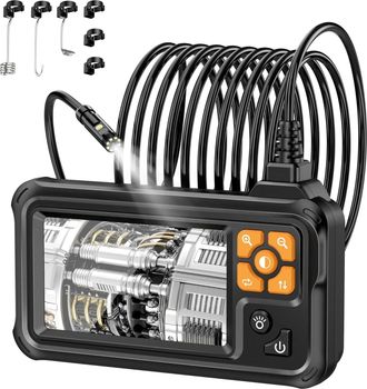 OEM Endoscopio Digital Industrial Hd 1080p De Doble Lente, C&aacute;mara De Inspecci&oacute;n Endosc&oacute;pica Ips De 10,9 Cm Con Impermeabilidad Ip67 Y 8 Luces Led, Cable S