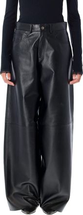 Haikure Womens Bethany Leather Pants - Black - Size 25 (Waist)
