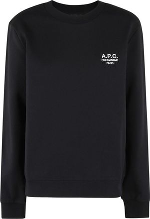 A.P.C. Long-Sleeve Organic Cotton Sweatshirt With Embroidered Logo