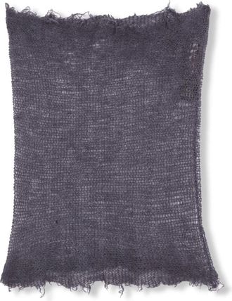 Cortana Onye- open gebreide alpaca- zijde en kasjmier grijze nek - Dames - Wintersjaals - Grijs - ONE Size - Kasjmier - Accessoires