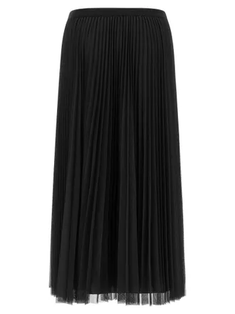Fabiana Filippi Tulle Pleated Skirt - Black