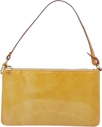 Louis Vuitton Lexington Pochette Monogram Vernis Beige Patent_Leather Bag (Pre-Owned)