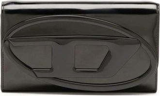 Diesel 1DR Strap Wallet - Dames - Portefeuilles - Zwart - ONE Size - Accessoires