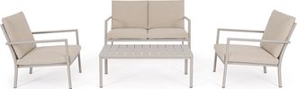 BIZZOTTO Hochwertiges 4-teiliges Gartenlounge-Set Konnor - Rastin/Sand