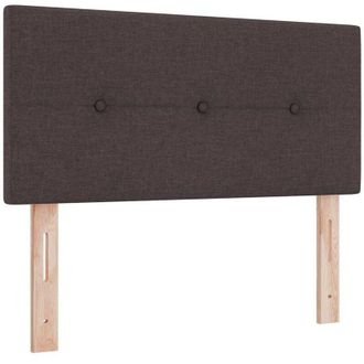 vidaXL Cabecero Led Con Luces De Tiras Led Marr&oacute;n Oscuro 100 Cm Tela Vidaxl