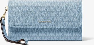 Michael Kors Jet Set Medium Signature Logo Convertible Wristlet