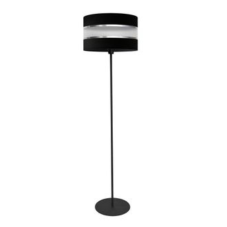 Netlighting Helen Floor Lamp With Shade Black Silver 35cm