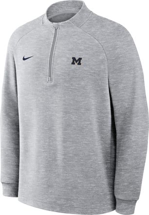 Nike Michigan Par Nike Mens Therma-FIT College Half-Zip Pullover in Grey | 068F01HMWN-P8H