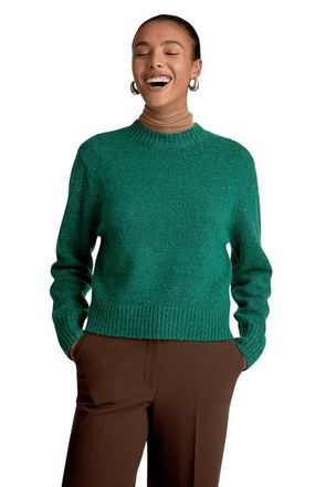 M.M.LaFleur Maura Confetti Wool Sweater in Verdant at Nordstrom, Size Xx-Large